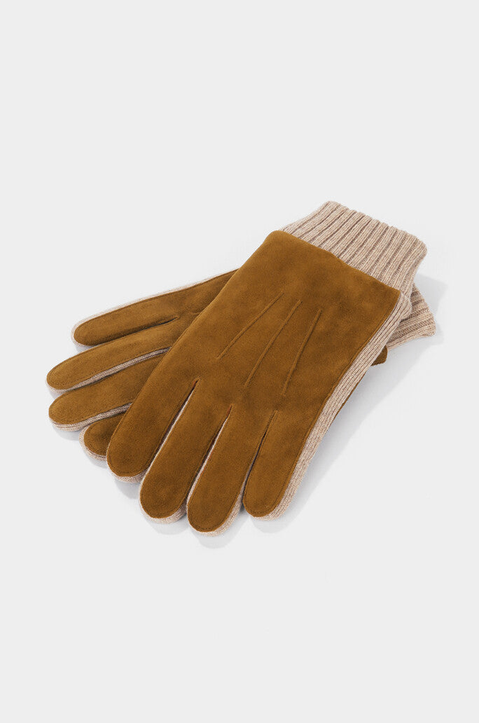 Cashmere Blend Lined Goat Leather Gloves