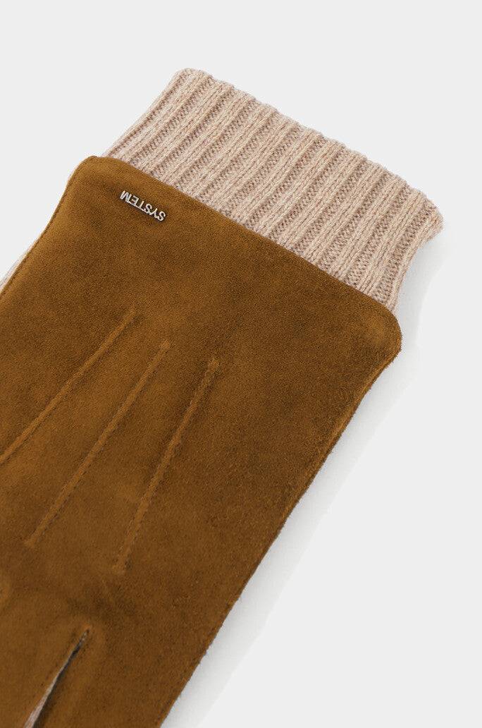 Cashmere Blend Lined Goat Leather Gloves