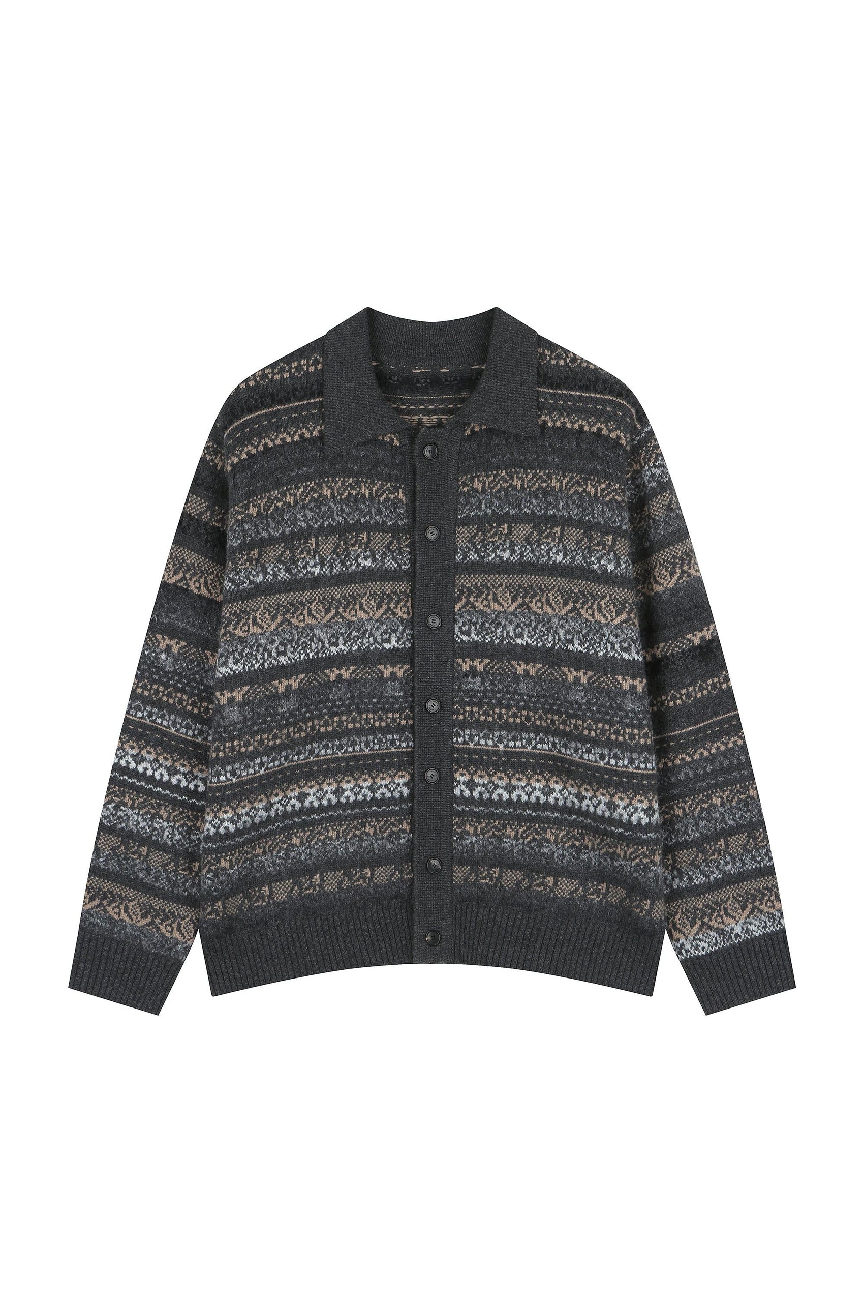 Pattern Knitted Cardigan