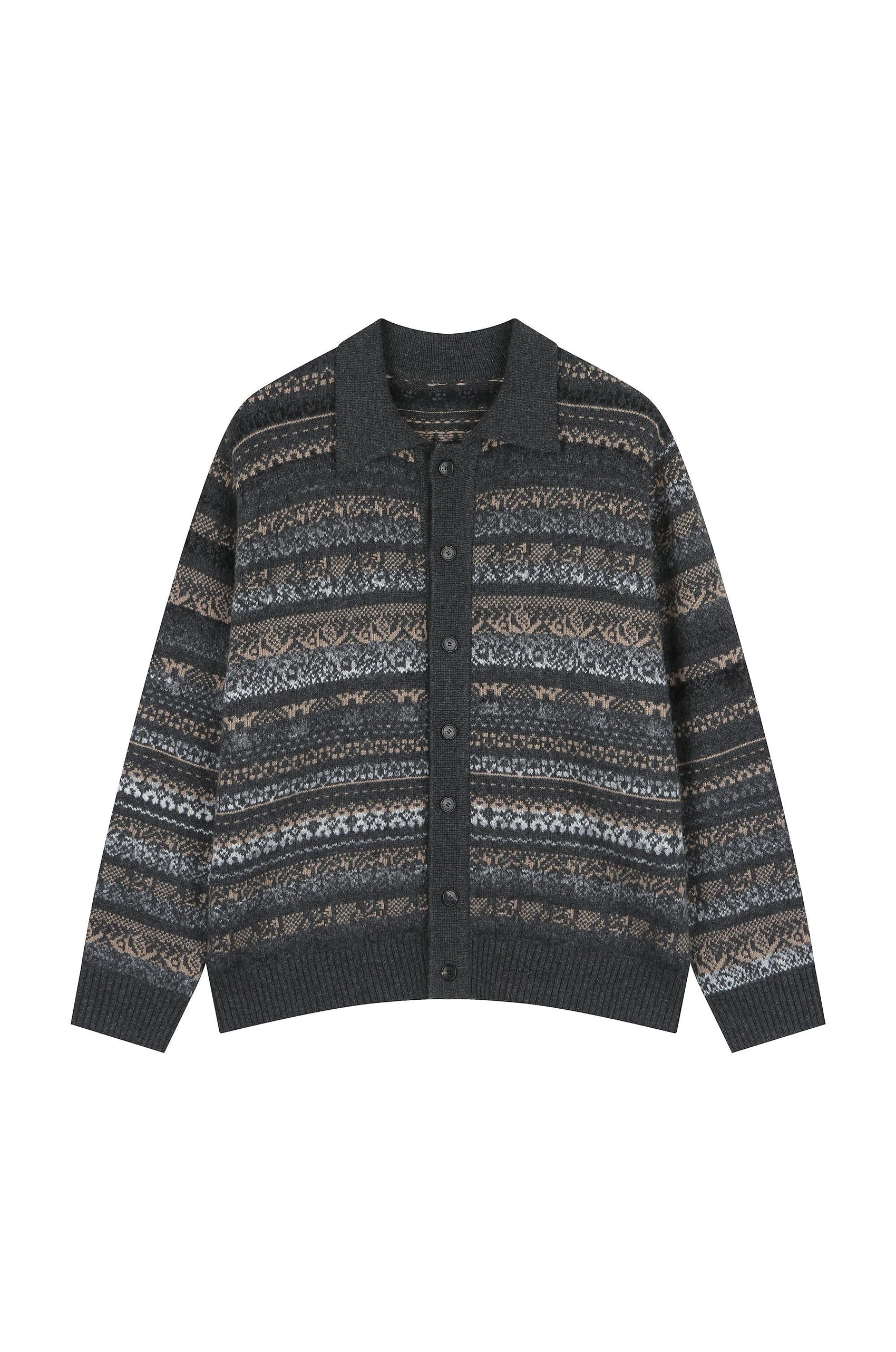 Pattern Knitted Cardigan