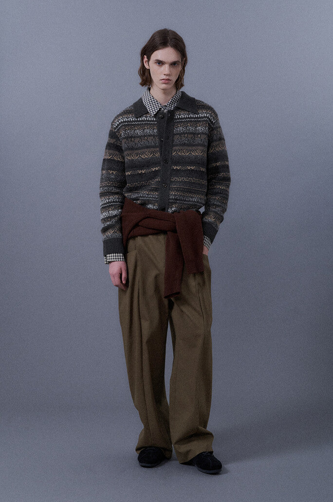 Pattern Knitted Cardigan