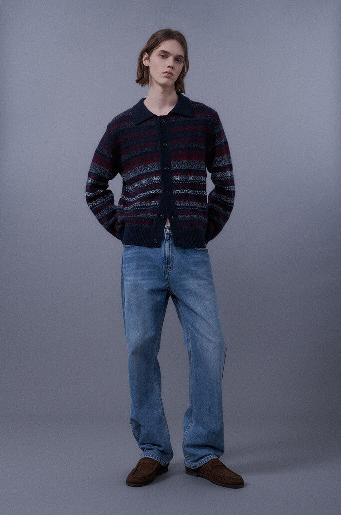 Pattern Knitted Cardigan