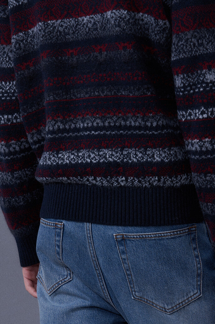 Pattern Knitted Cardigan