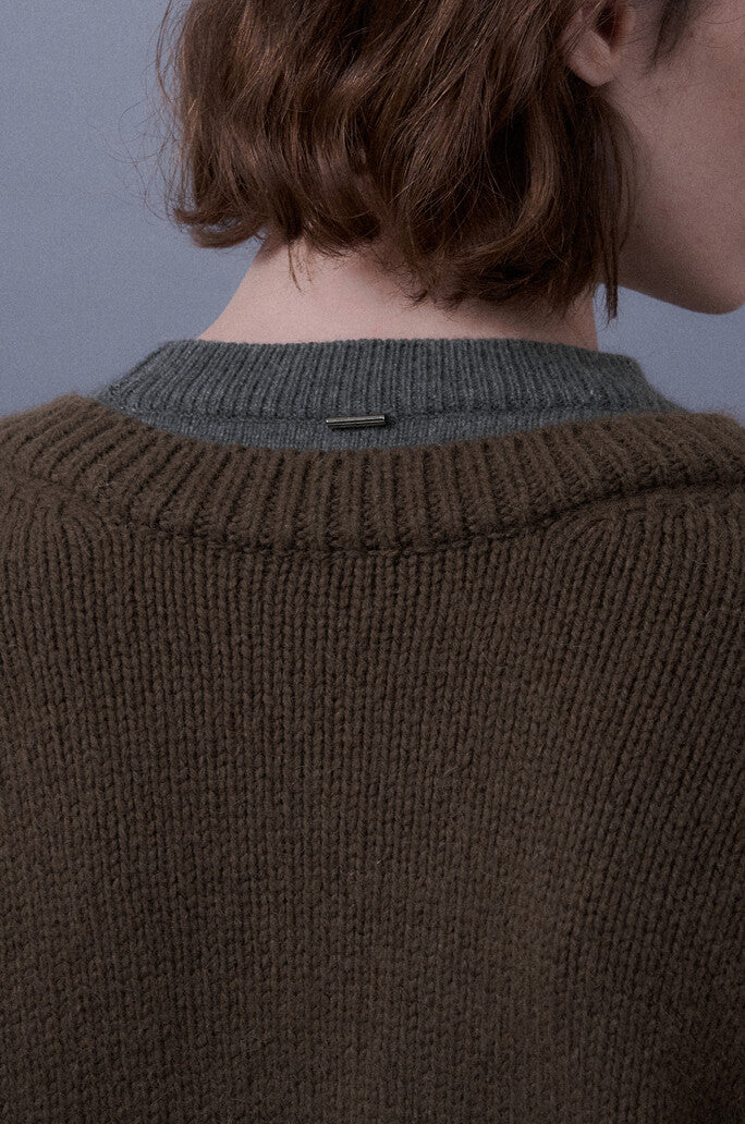 Double Neck Knitted Top