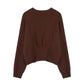 V Neck Knitted Top