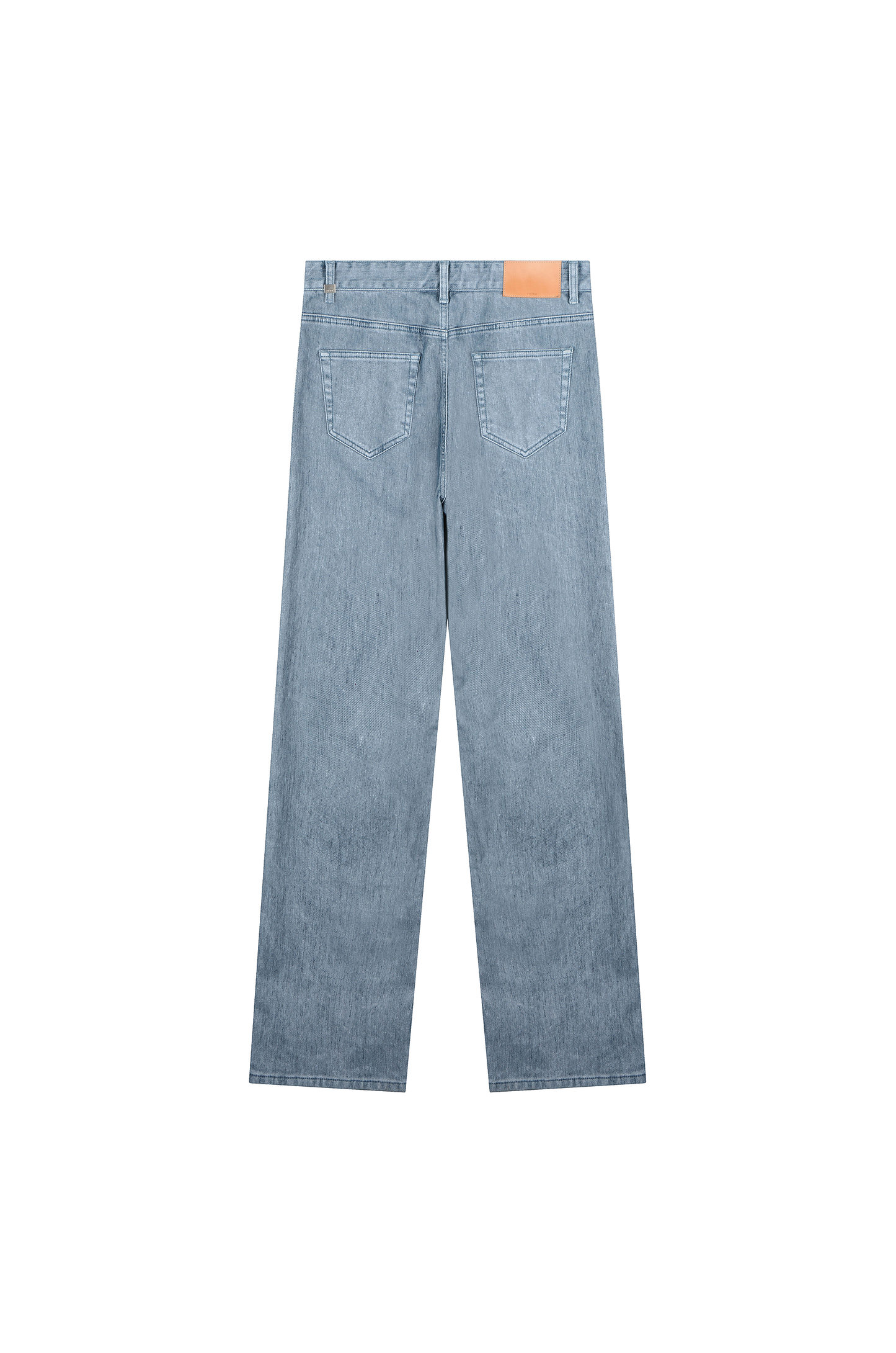 Flocked Flare Denim Pants