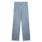 Flocked Flare Denim Pants