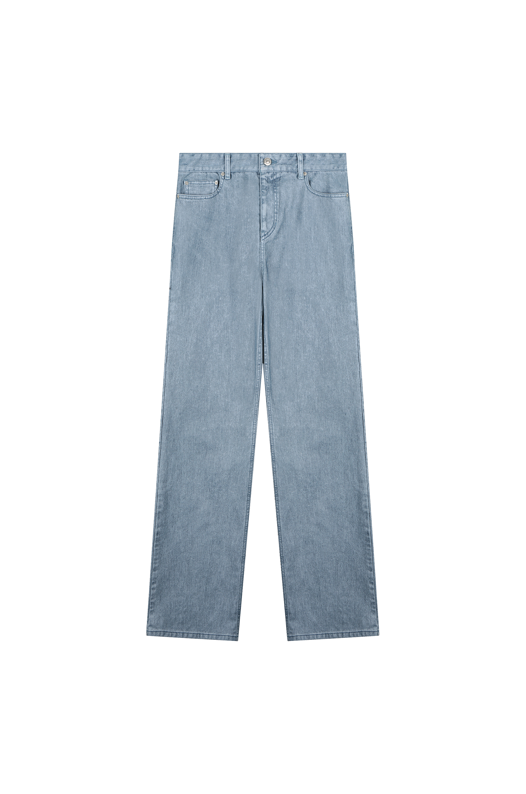 Flocked Flare Denim Pants