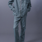 Flocked Flare Denim Pants