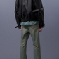 Washed Straight Denim Pants