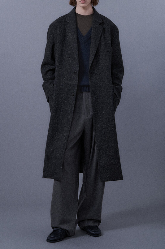 Notched Lapel Single Coat