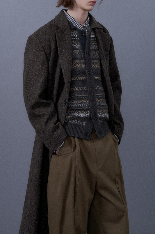 Notched Lapel Single Coat