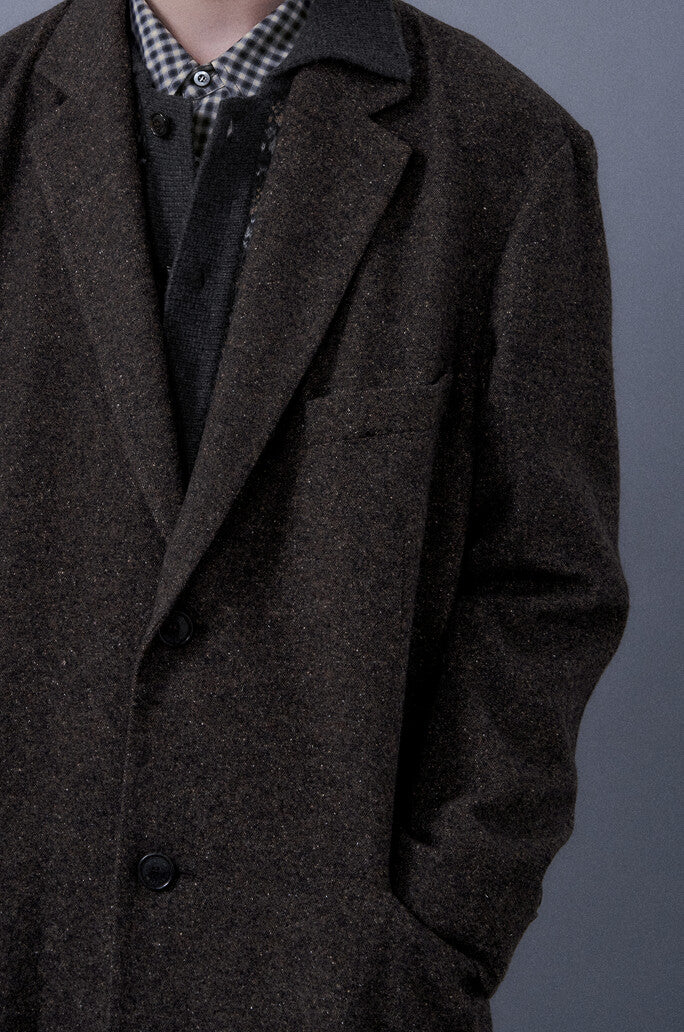 Notched Lapel Single Coat