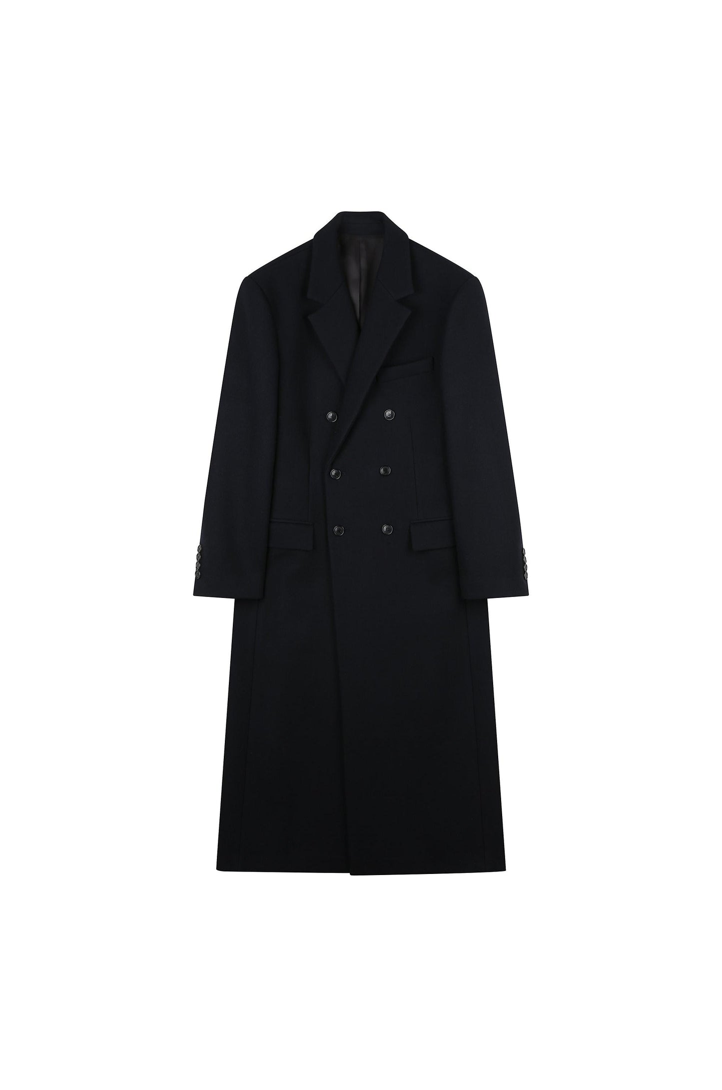 Notched Lapel Double Coat