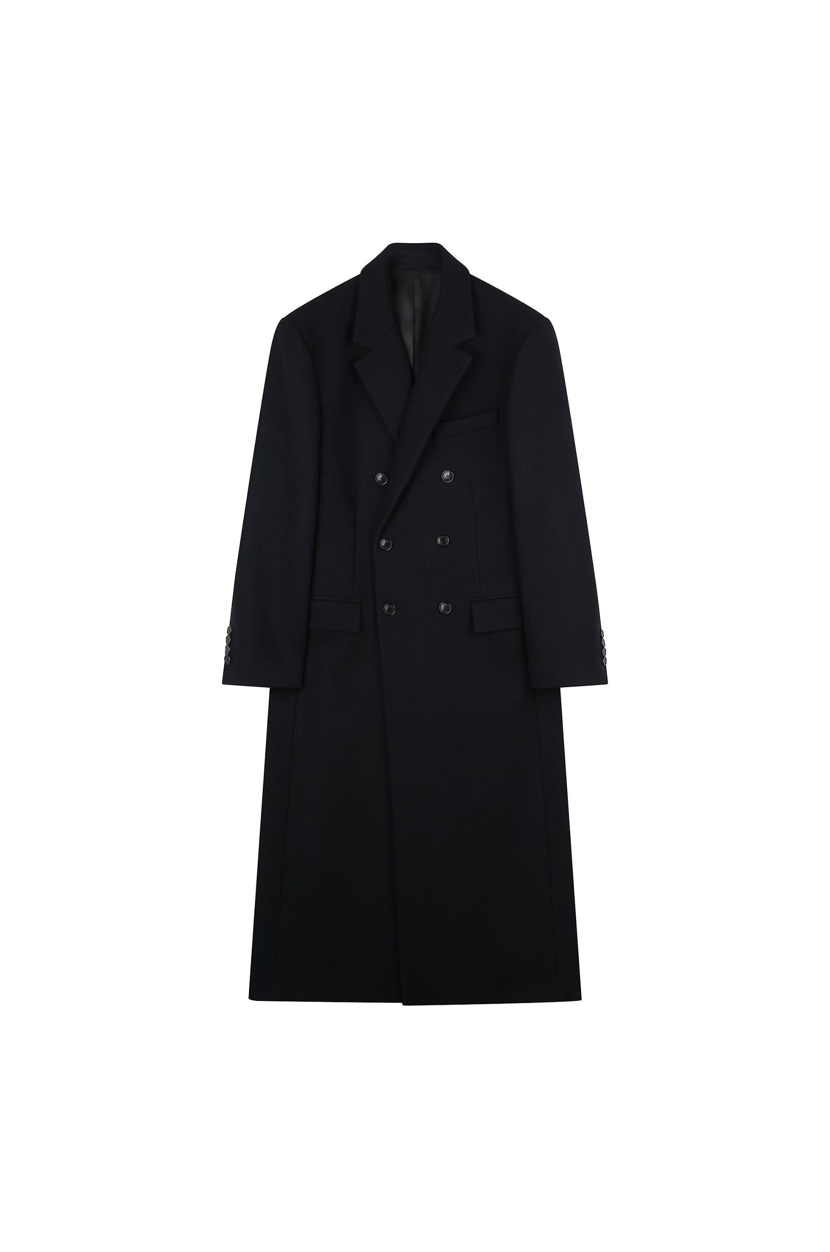 Notched Lapel Double Coat