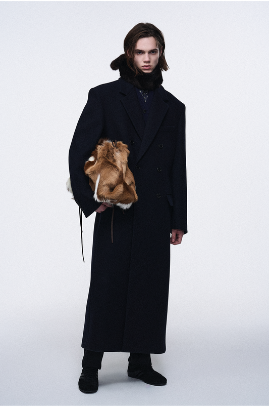 Notched Lapel Double Coat
