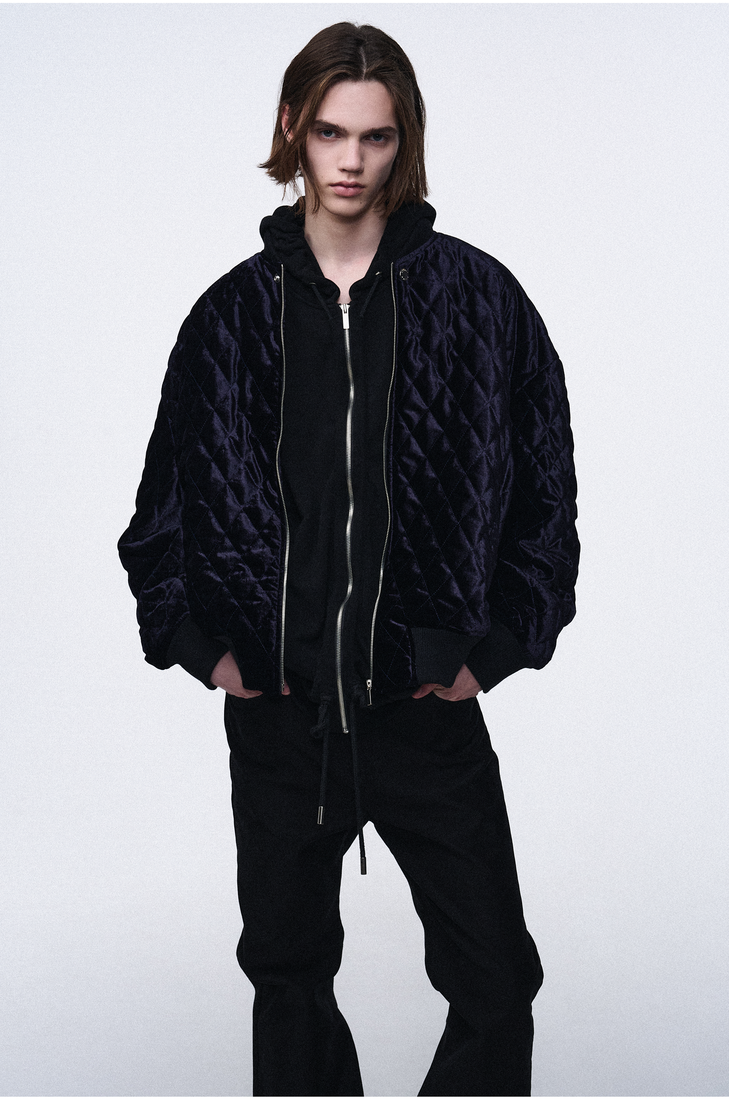 Velvet Quilted Blouson
