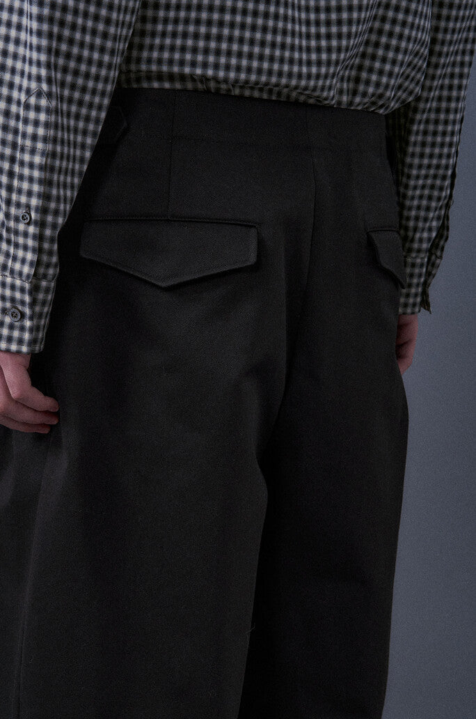 Two Tuck Cotton Pants