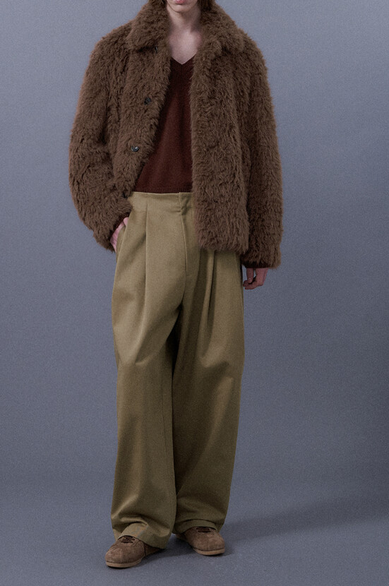 Two Tuck Cotton Pants