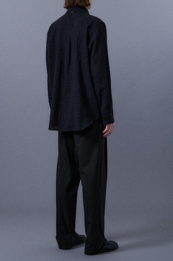 Navy Check Shirt
