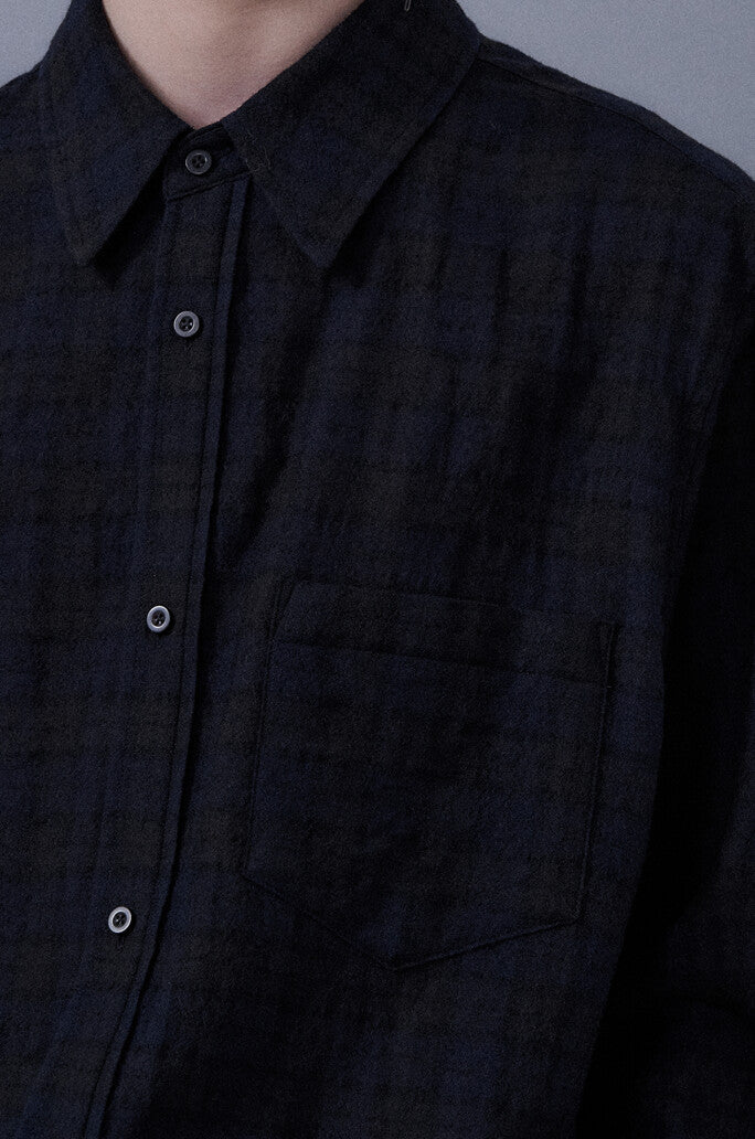 Navy Check Shirt