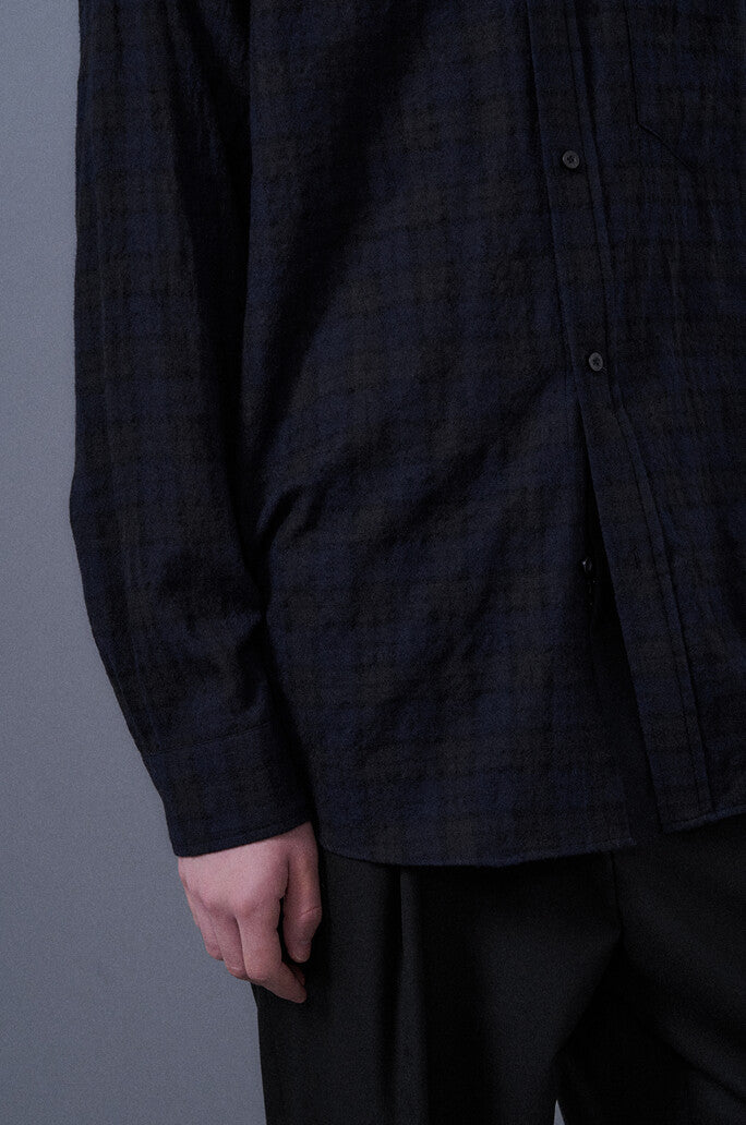 Navy Check Shirt