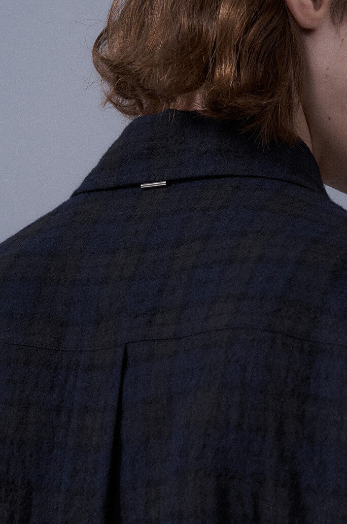 Navy Check Shirt