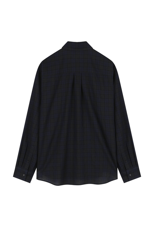 Navy Check Shirt