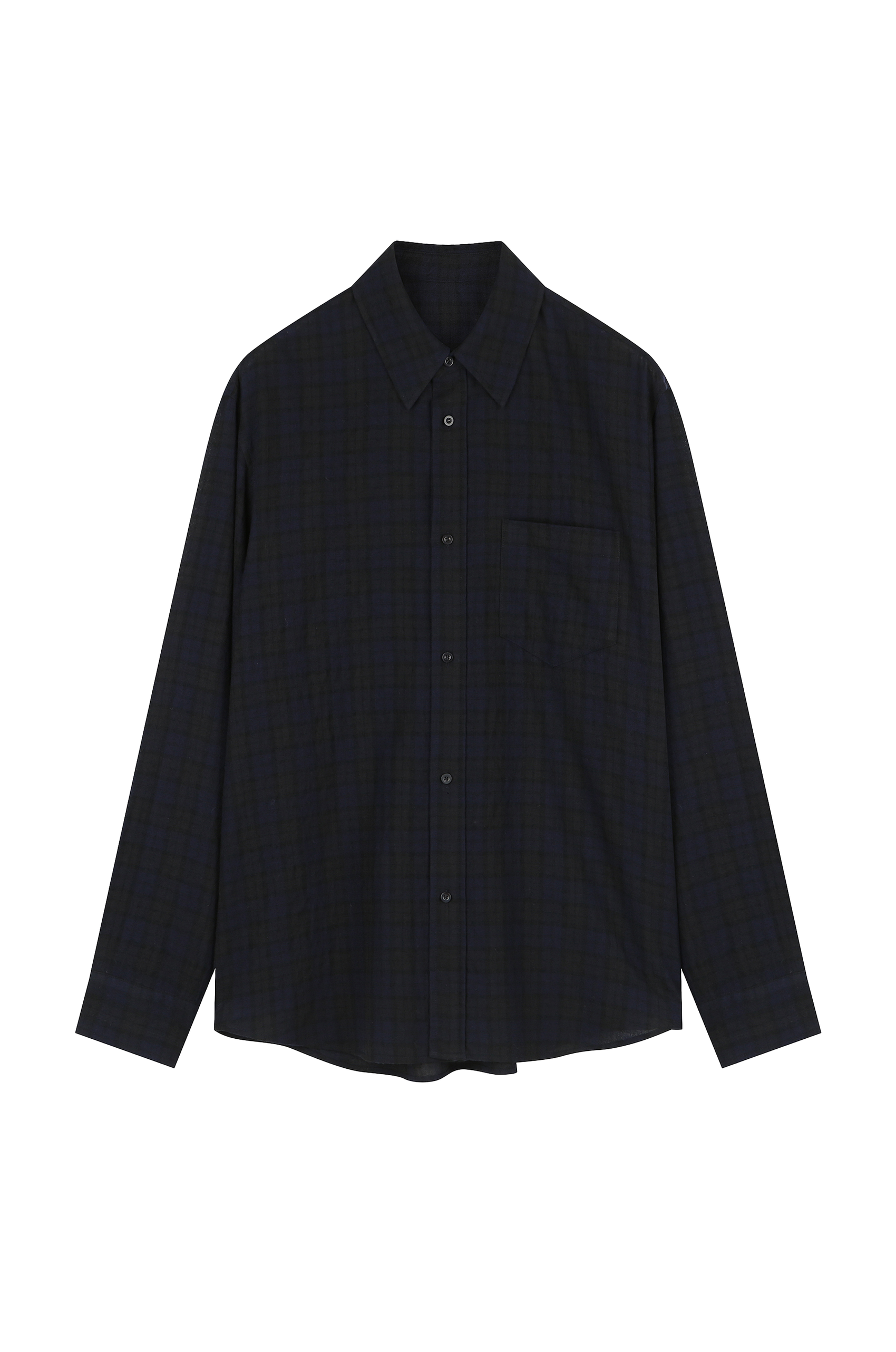 Navy Check Shirt