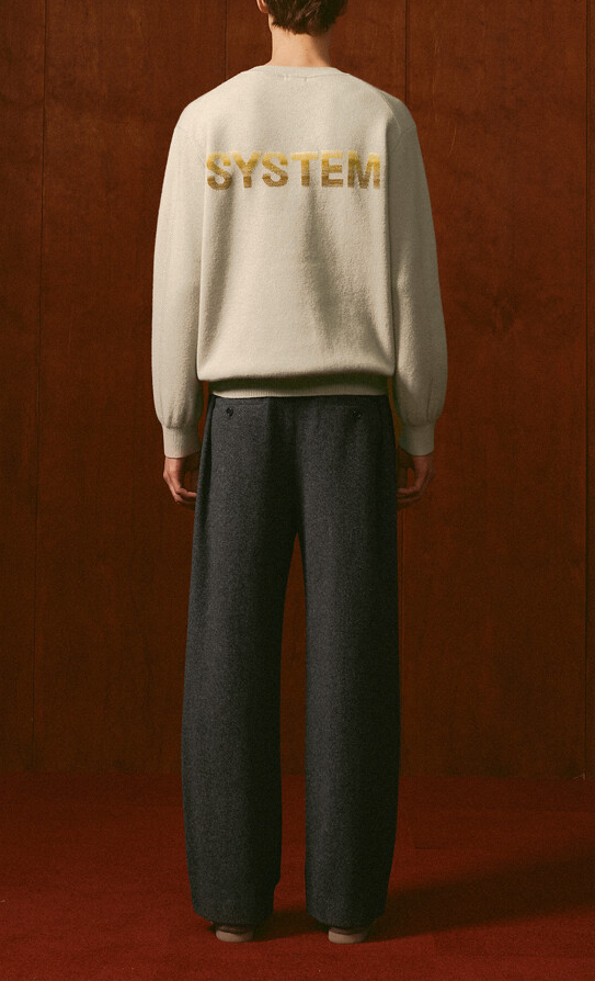 Wool Two-Tuck Wide Pants