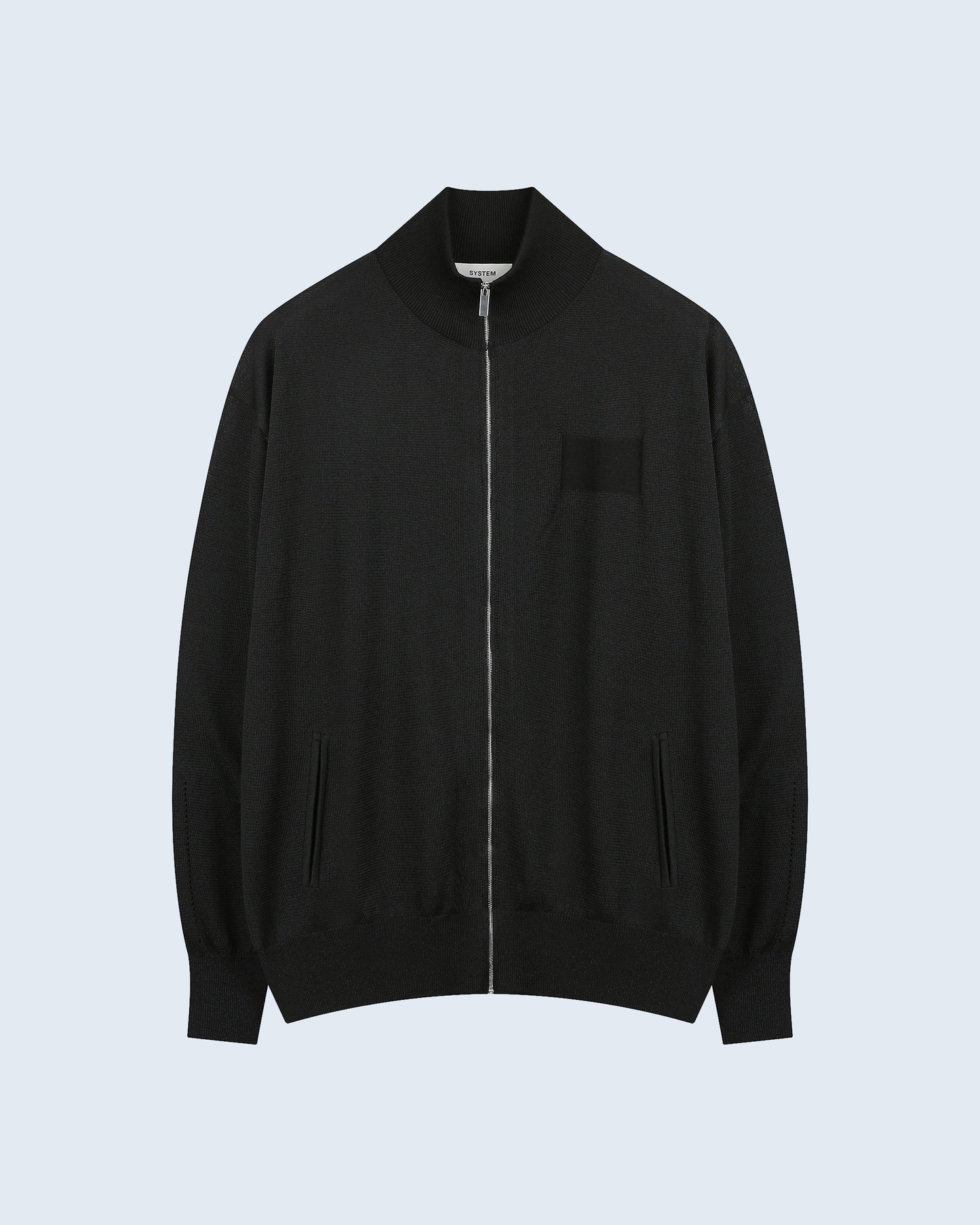 Round Zip Up Cardigan