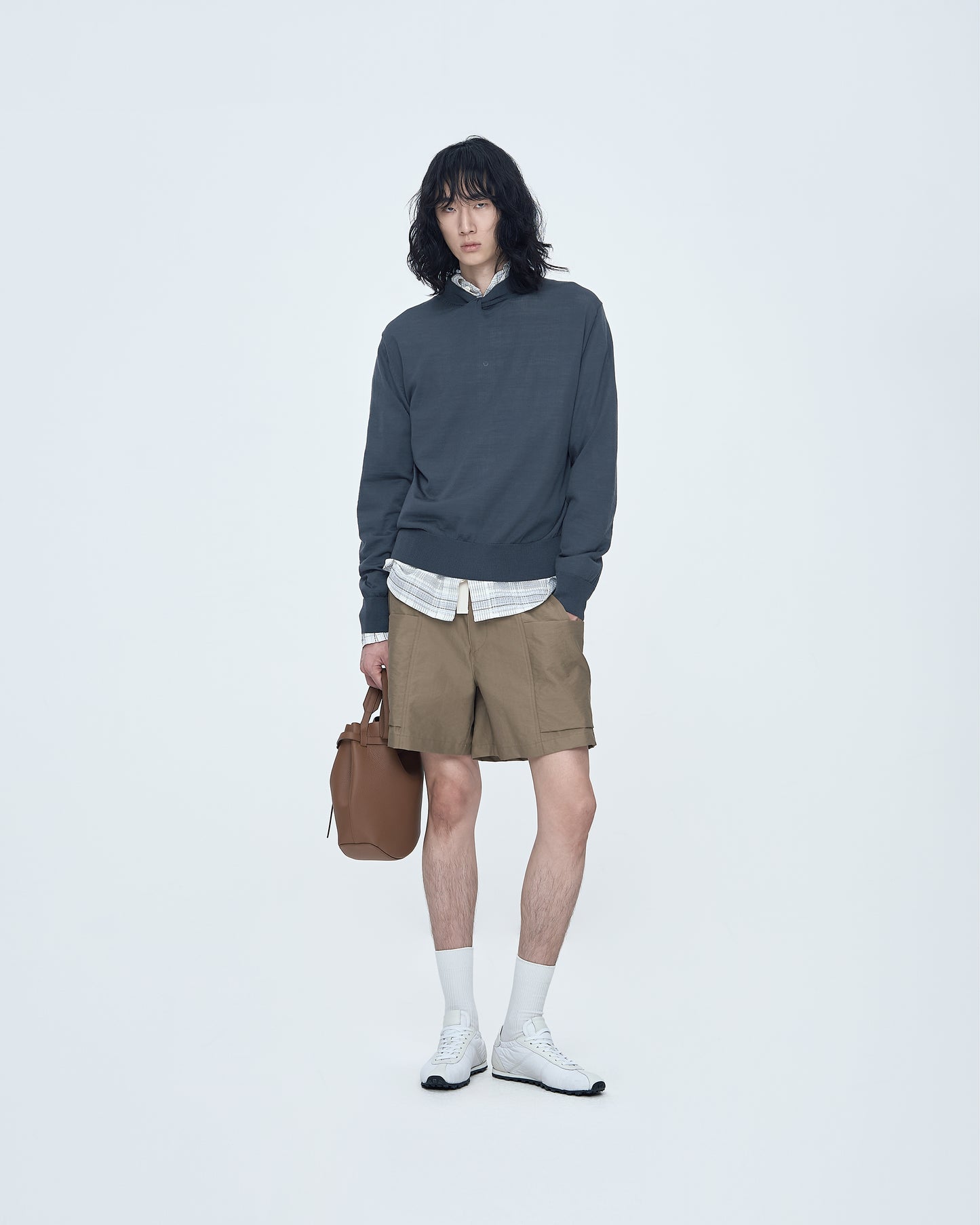 Cable-Knit Sweater With Twisted Collar