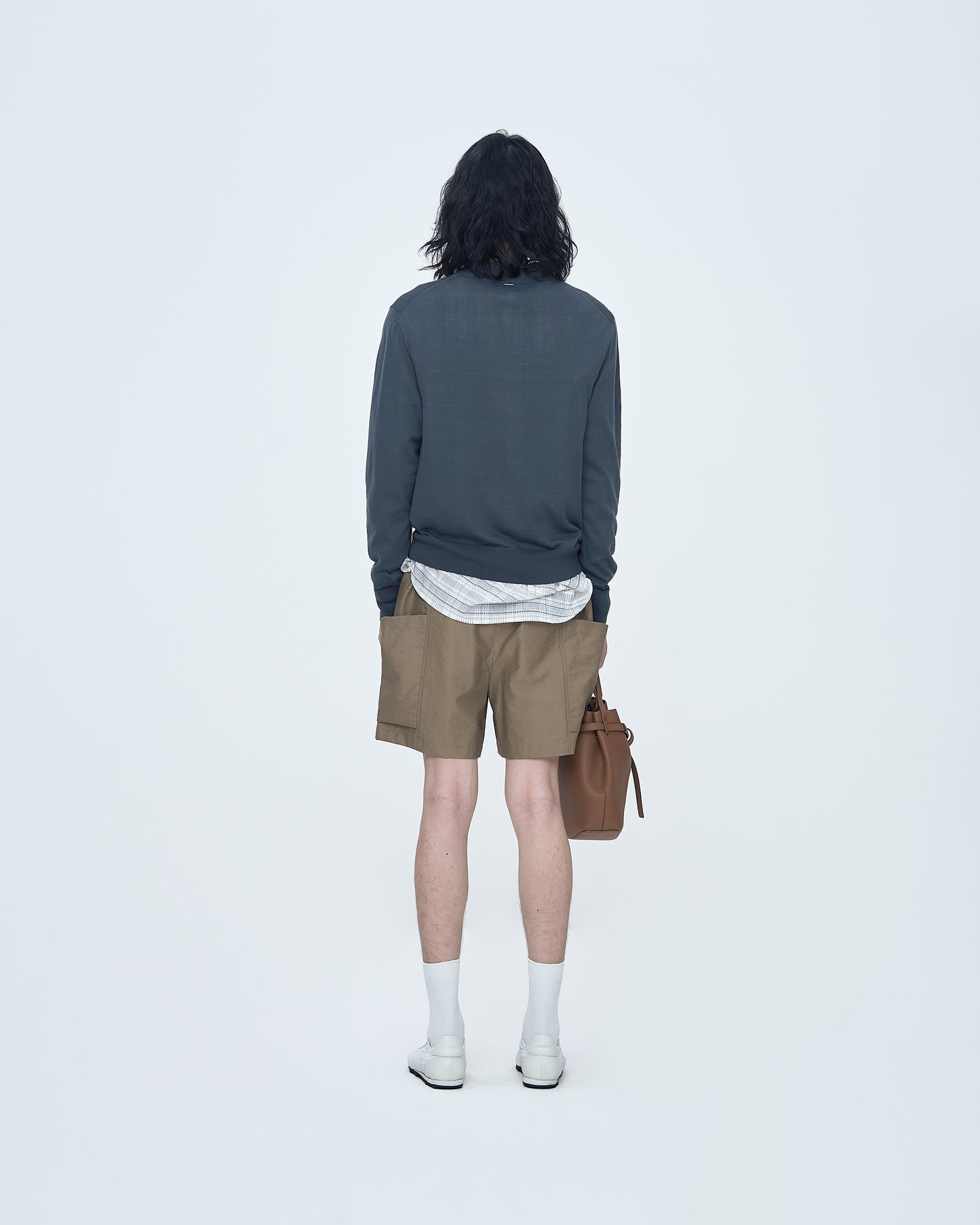 Cable-Knit Sweater With Twisted Collar