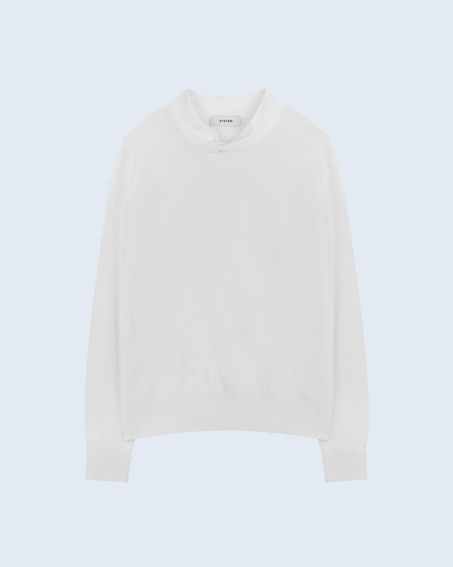 Cable-Knit Sweater With Twisted Collar