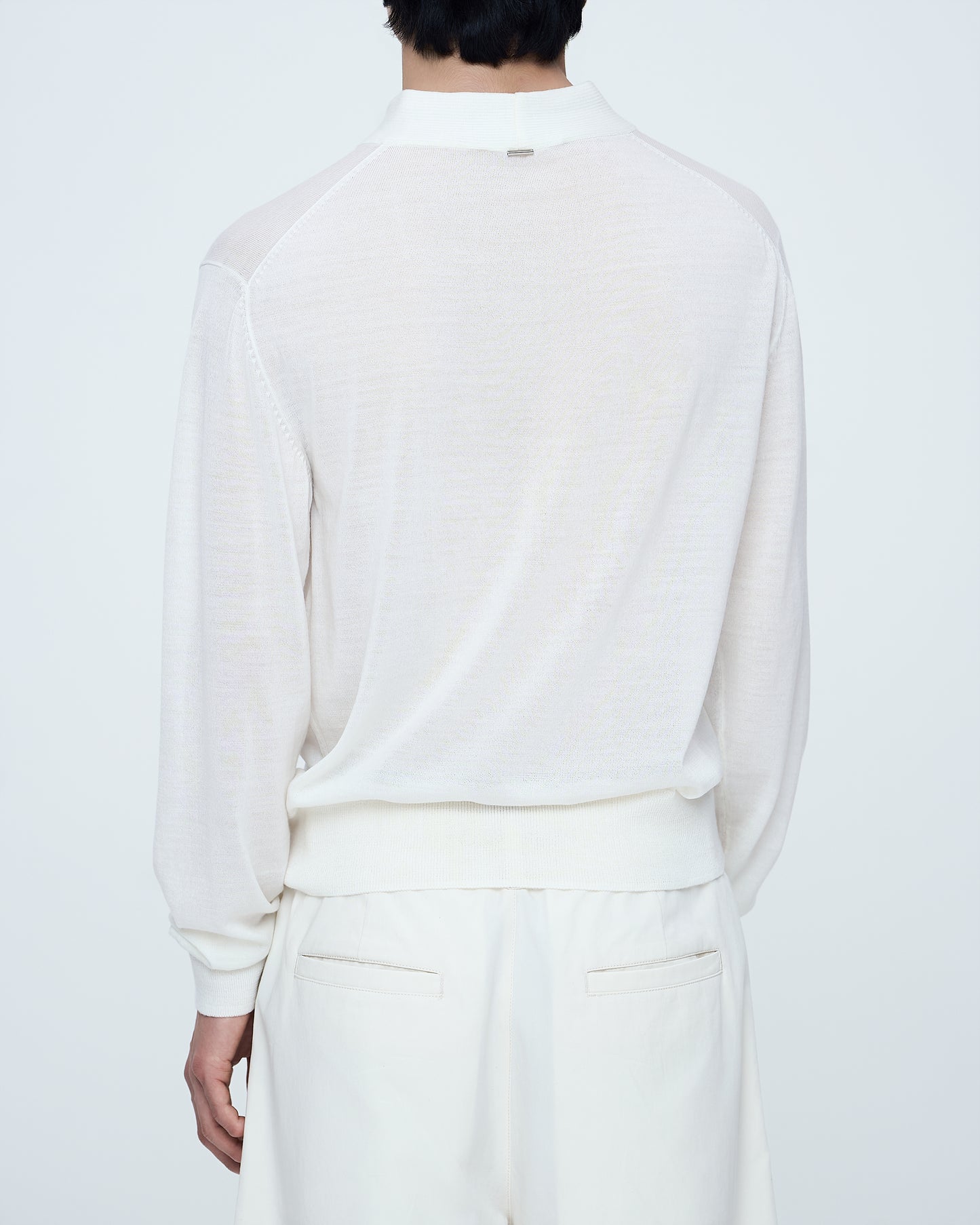 Cable-Knit Sweater With Twisted Collar