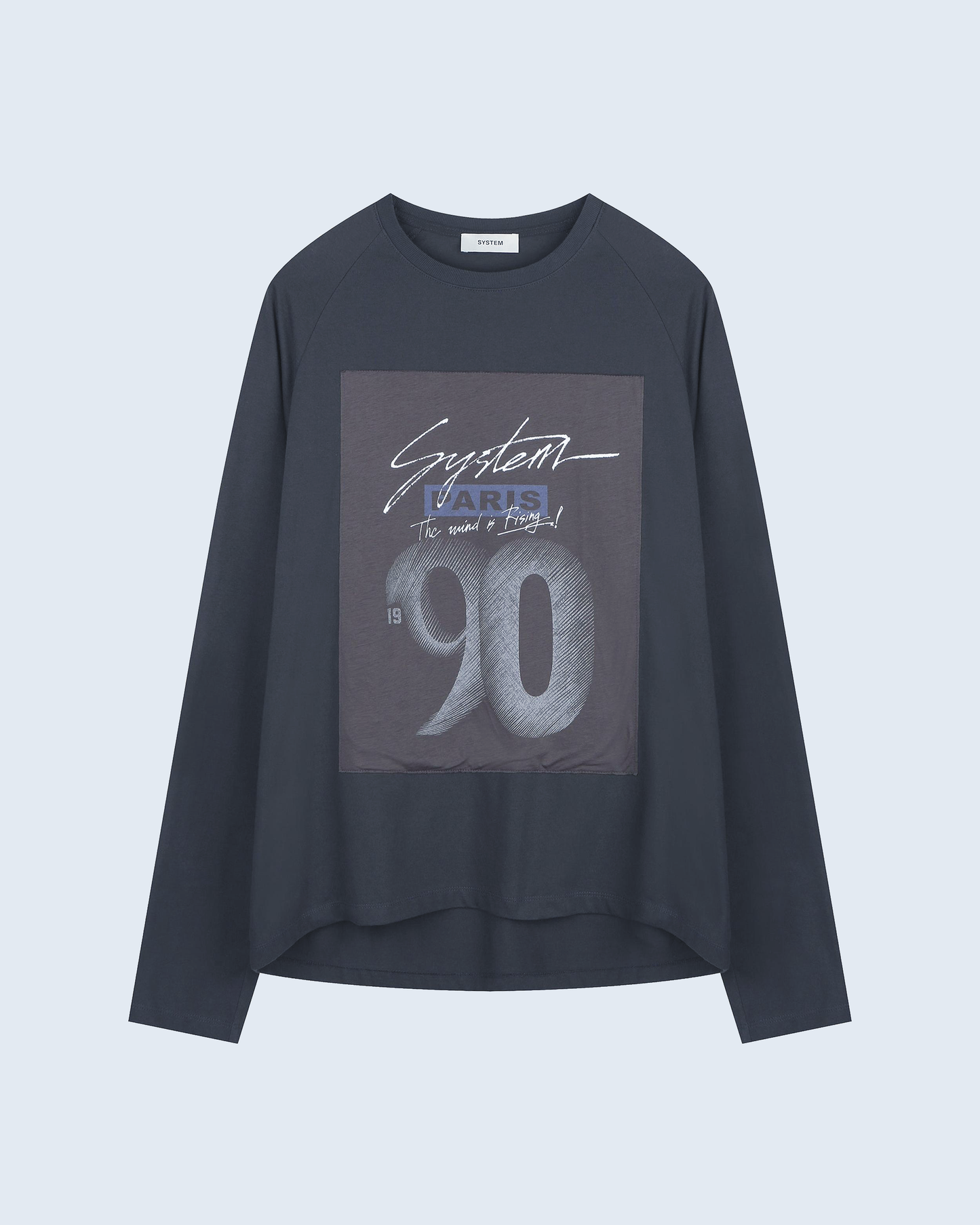 Long-Sleeve T-Shirt With Handwritten Text