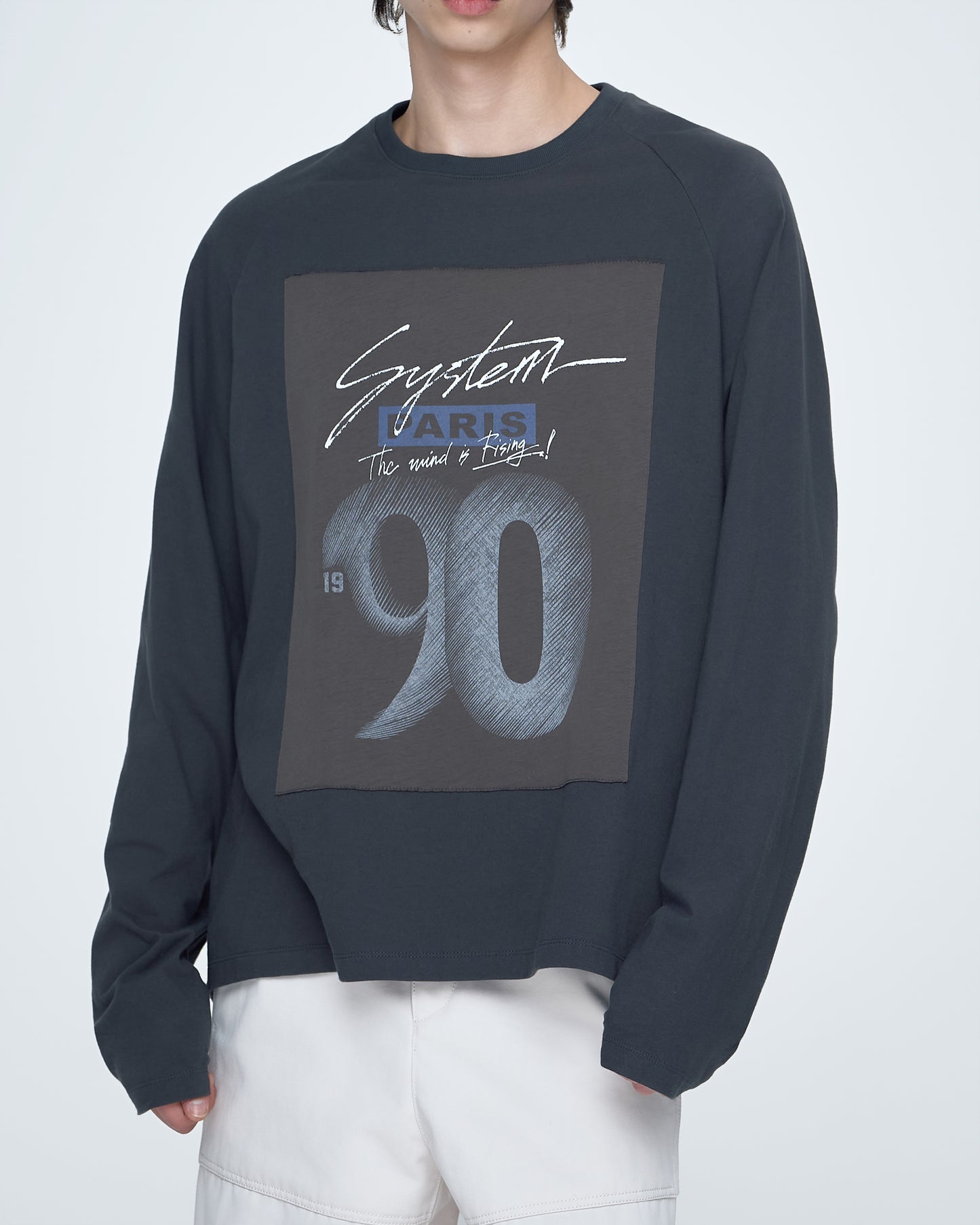 Long-Sleeve T-Shirt With Handwritten Text
