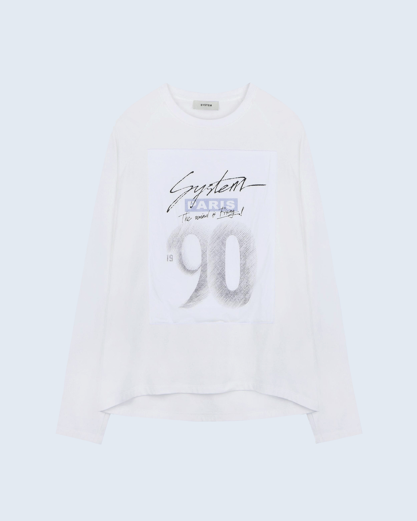 Long-Sleeve T-Shirt With Handwritten Text