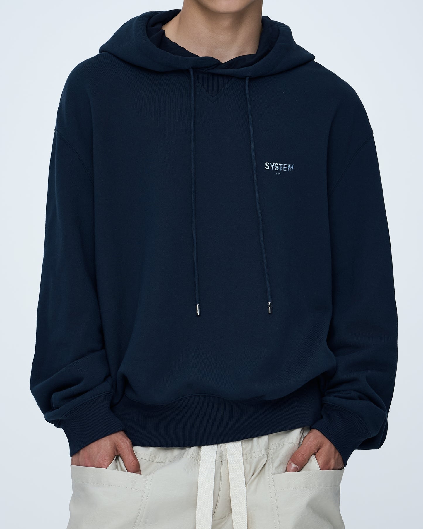 Hoodie With Floating-Fabric Logo