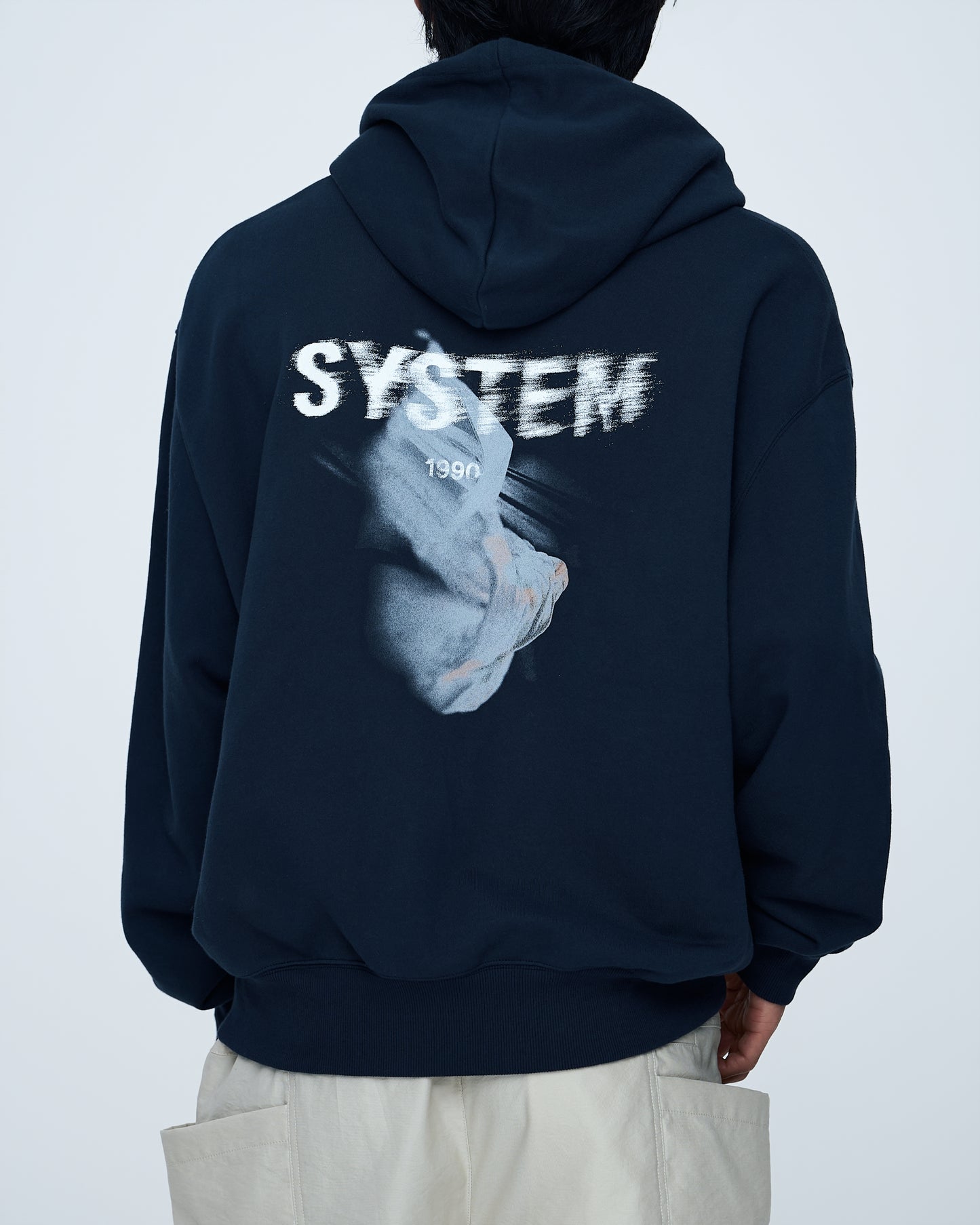 Hoodie With Floating-Fabric Logo
