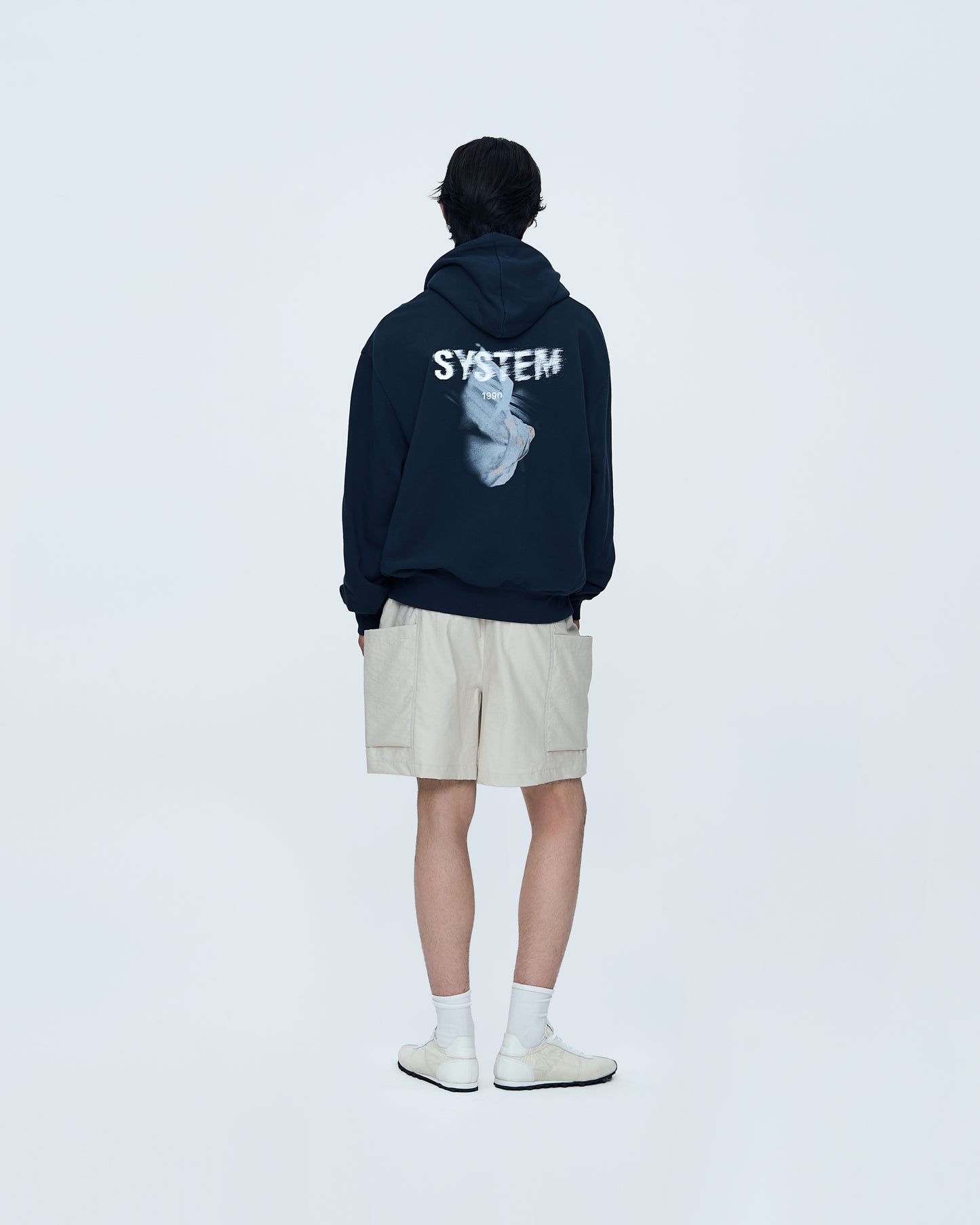 Hoodie With Floating-Fabric Logo
