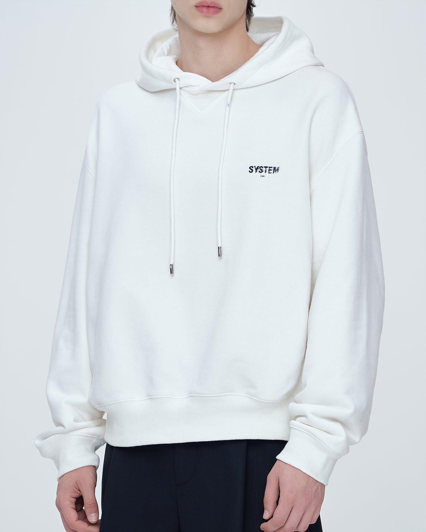 Hoodie With Floating-Fabric Logo