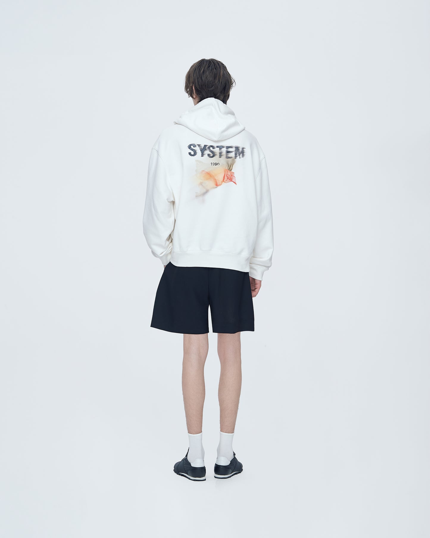 Hoodie With Floating-Fabric Logo