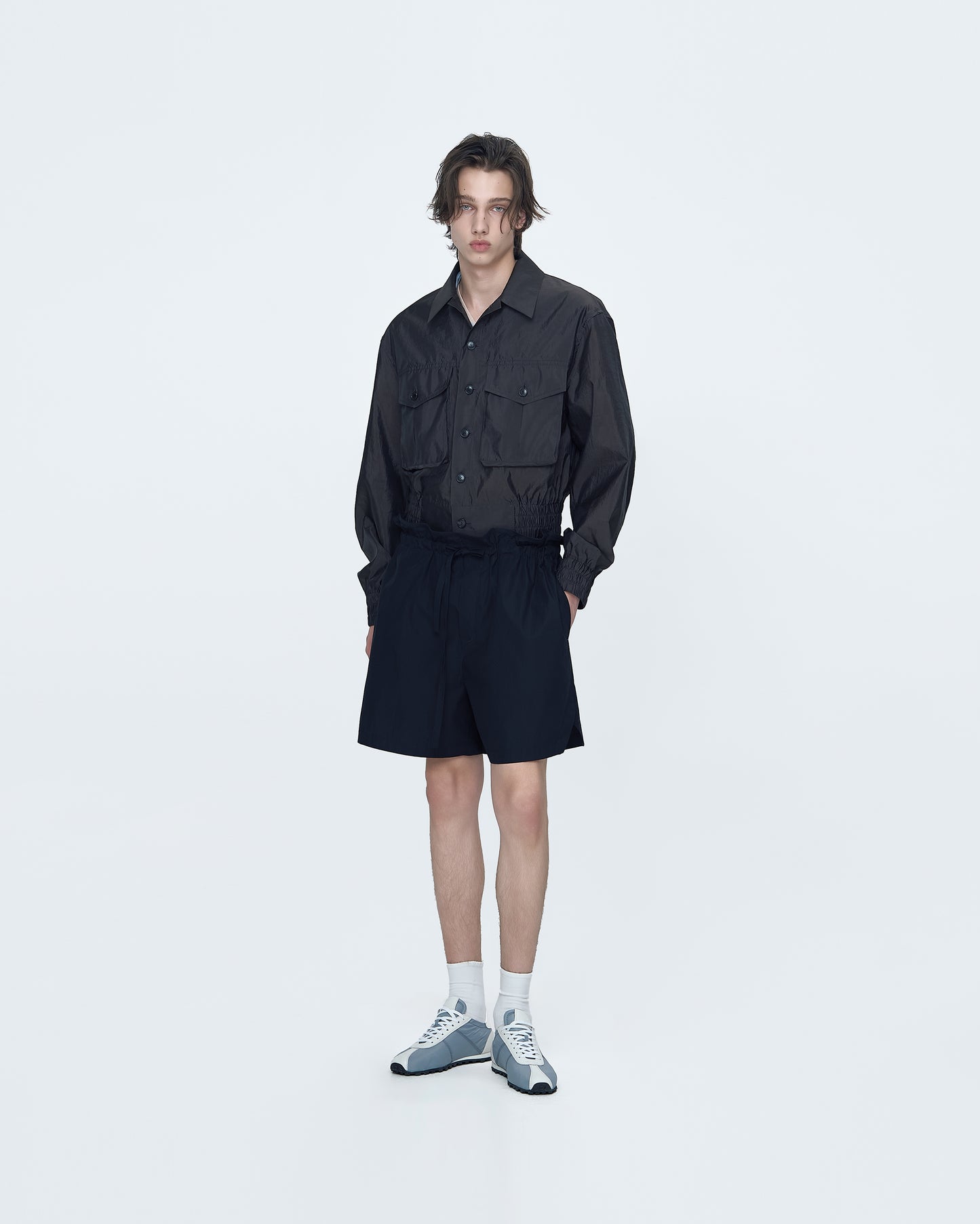 Transparent Bomber Jacket With Pockets