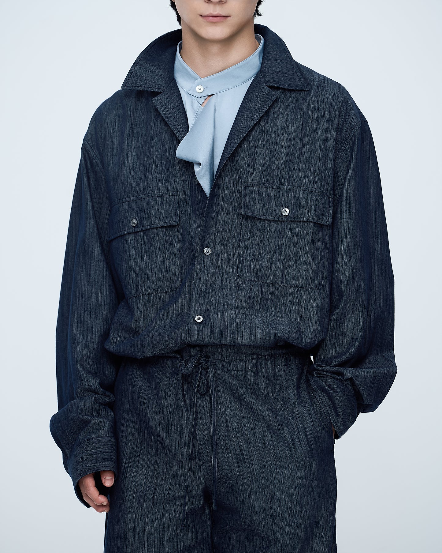 Denim-Effect Shirt