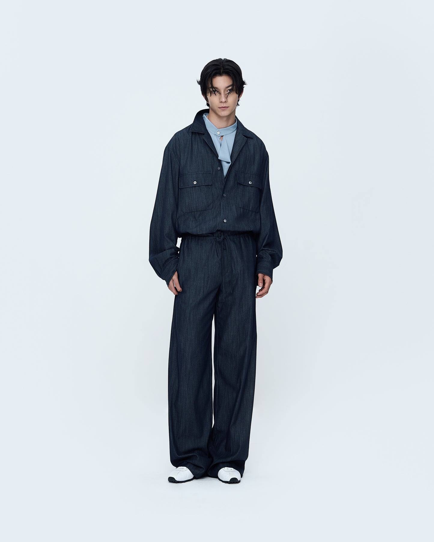 Denim-Effect Shirt