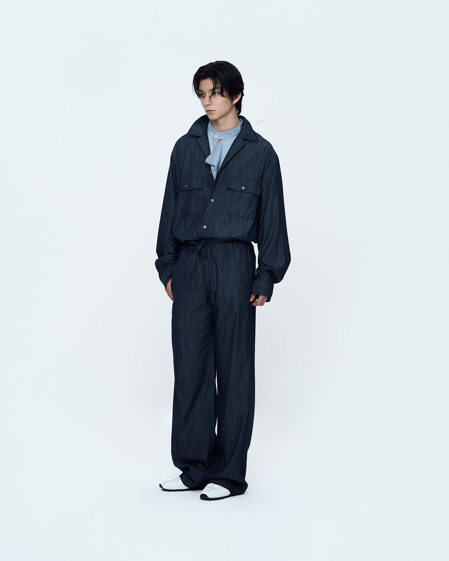 Denim-Effect Shirt