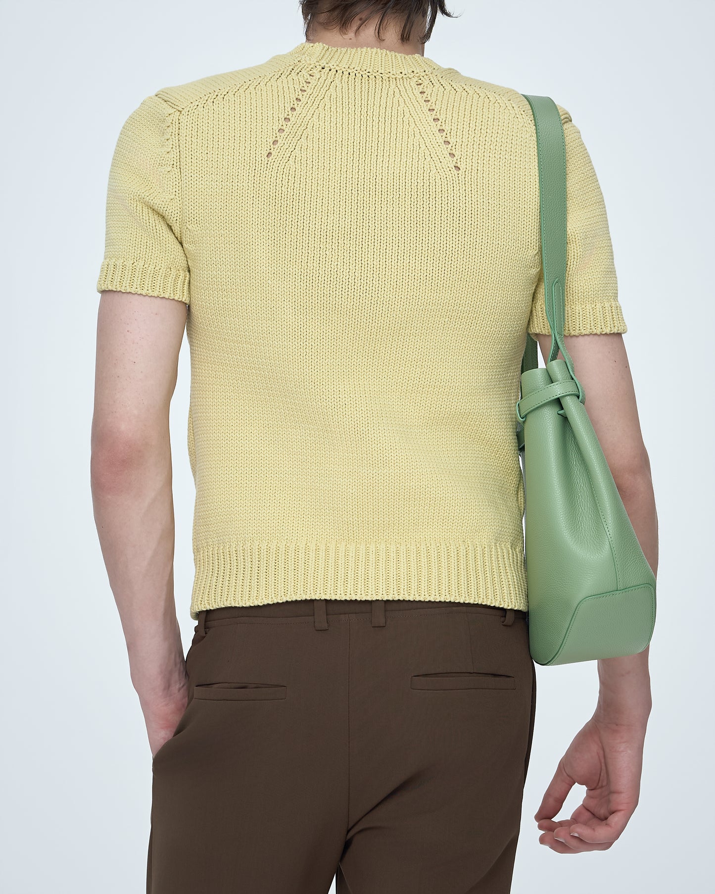 Round Short Sleeves Knit Top
