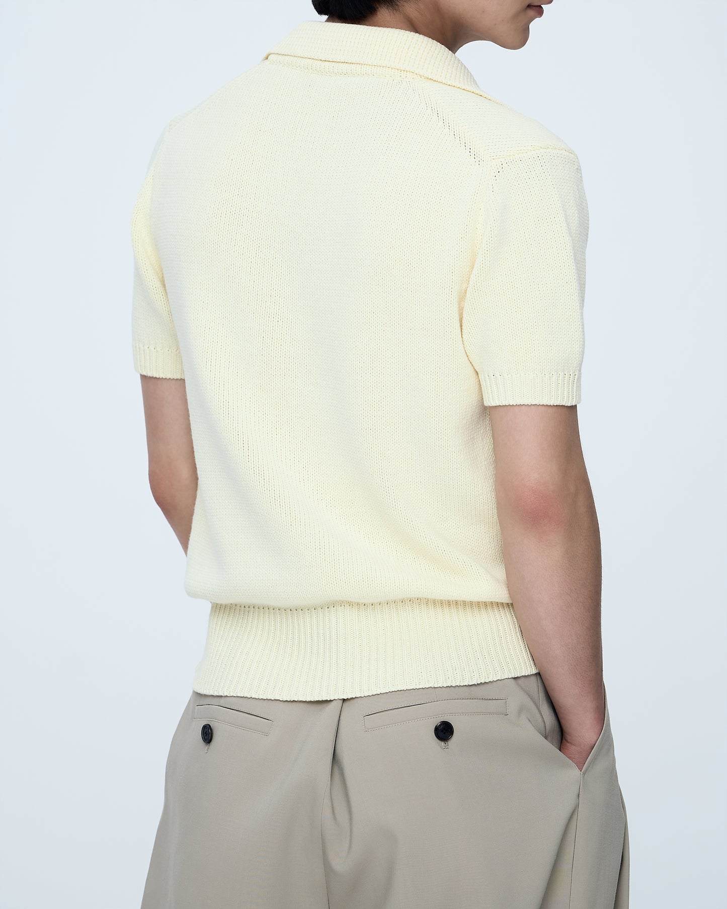Short-Sleeve Collared Top