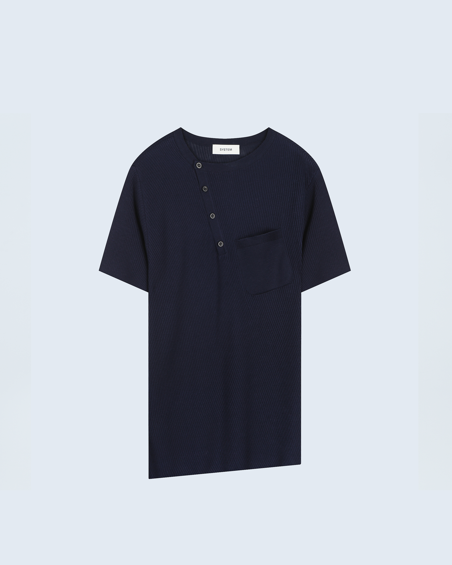 Unbalanced Crew Neck Knit Top